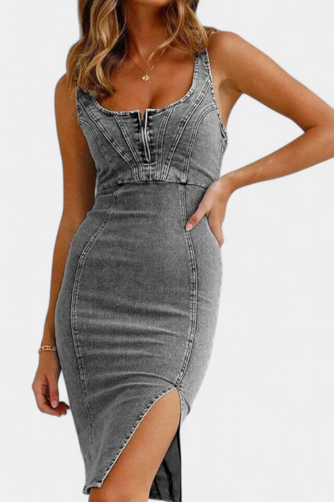 Janessa | Vestido Denim - Carlos Hernández Madrid