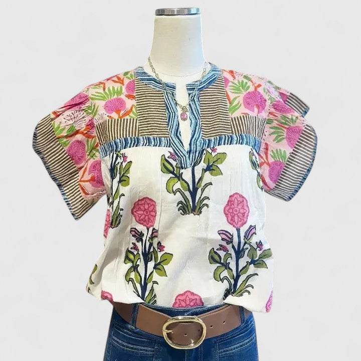 Elarion comfortable Isabel y Miguel Madrid shirt in soft fabric, shown in a relaxed fit with a classic collar and long sleeves.