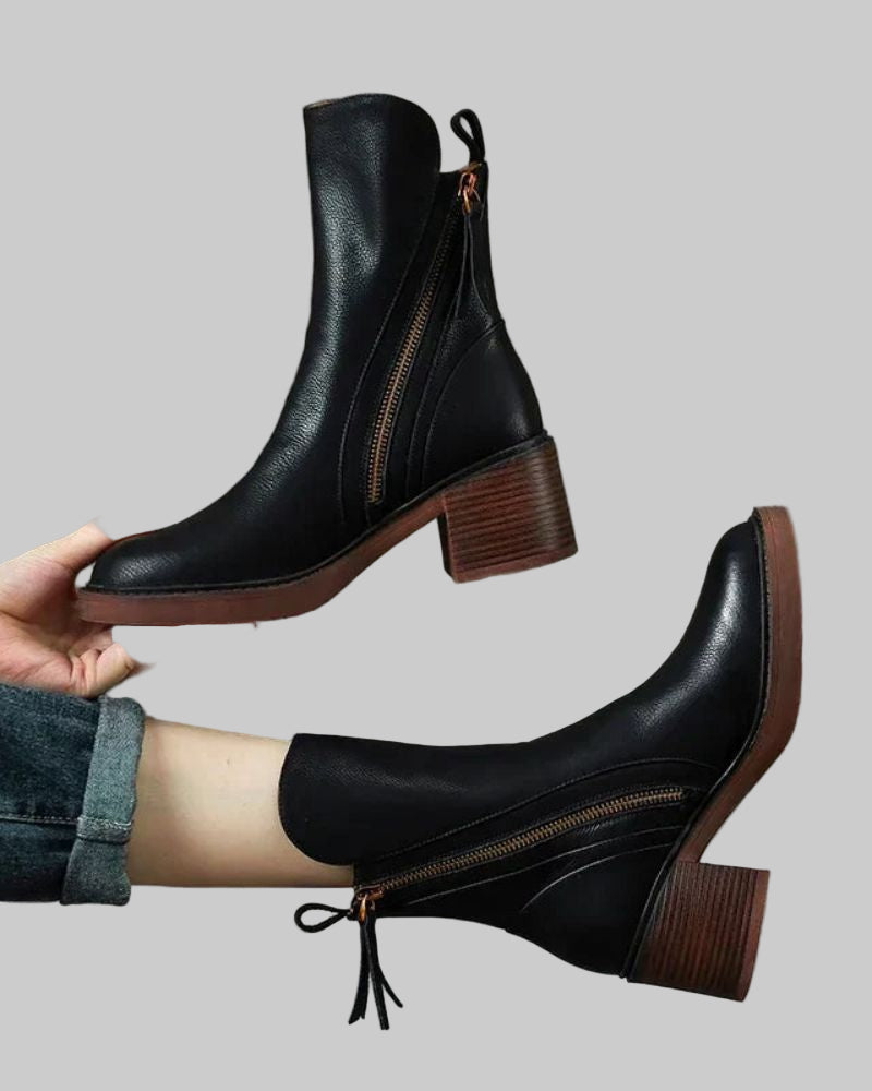 Araceli | Botines de cuero - Carlos Hernández Madrid