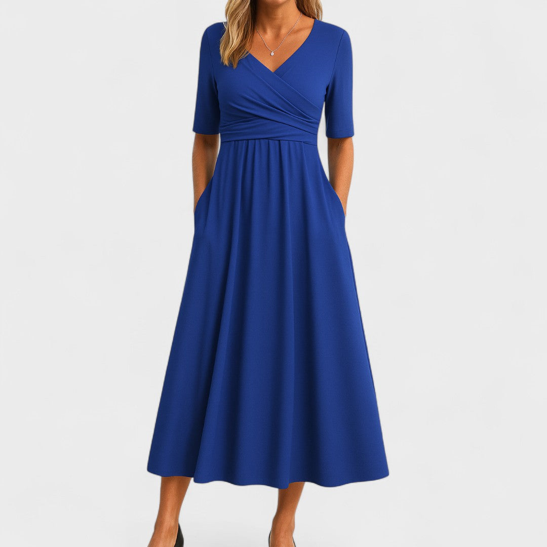 Joana | Vestido midi elegante - Carlos Hernández Madrid
