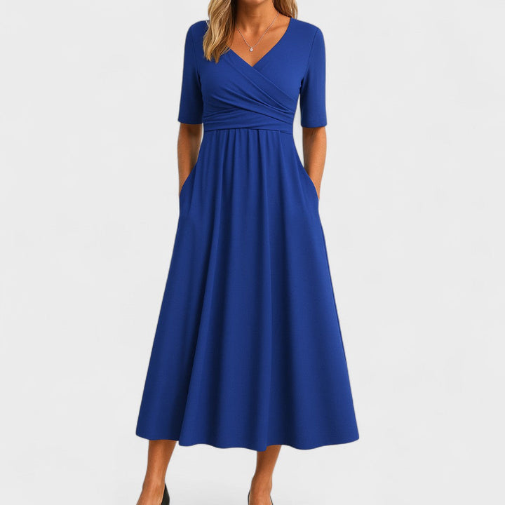 Joana | Vestido midi elegante - Carlos Hernández Madrid