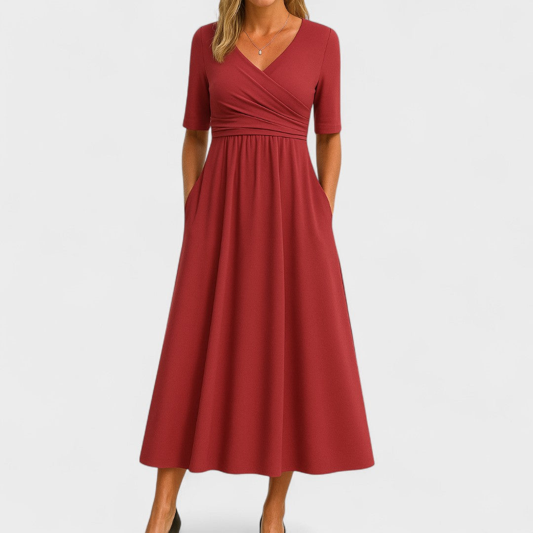Joana | Vestido midi elegante - Carlos Hernández Madrid