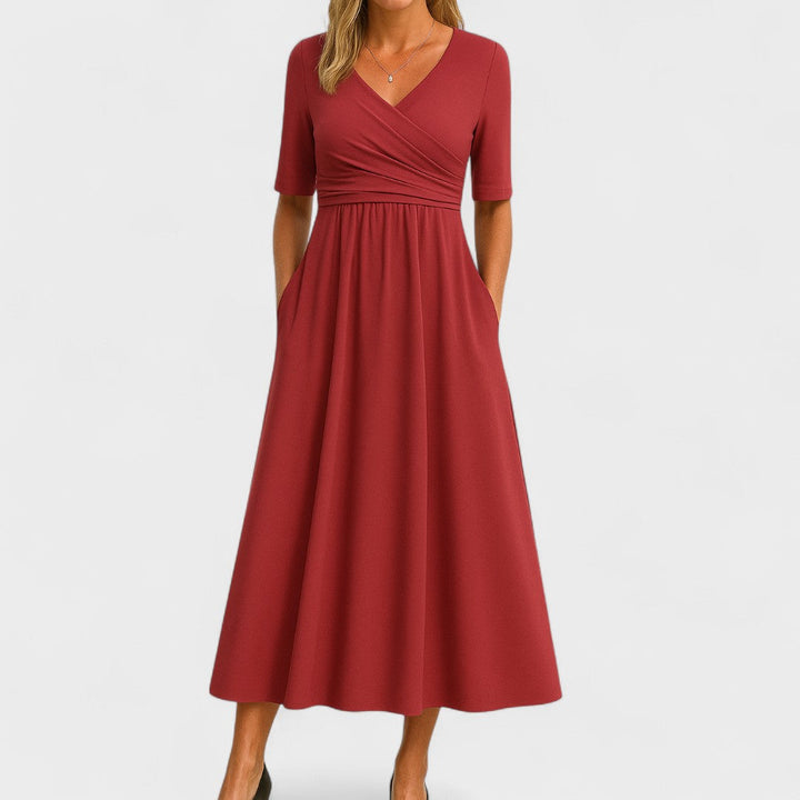 Joana | Vestido midi elegante - Carlos Hernández Madrid