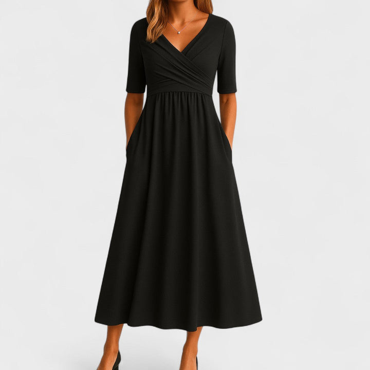 Joana | Vestido midi elegante - Carlos Hernández Madrid