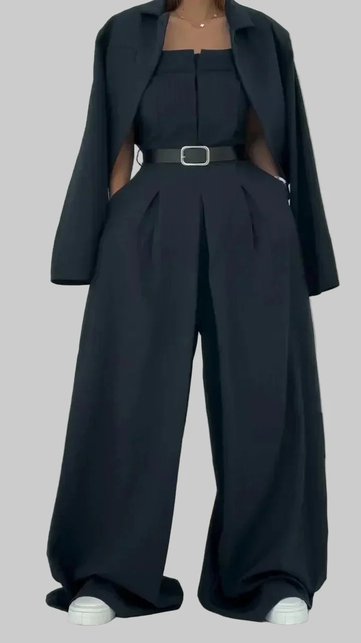 Lidia | Conjunto de Bustier + Chaqueta para Damas – Estilo Elegante y Moderno - Carlos Hernández Madrid