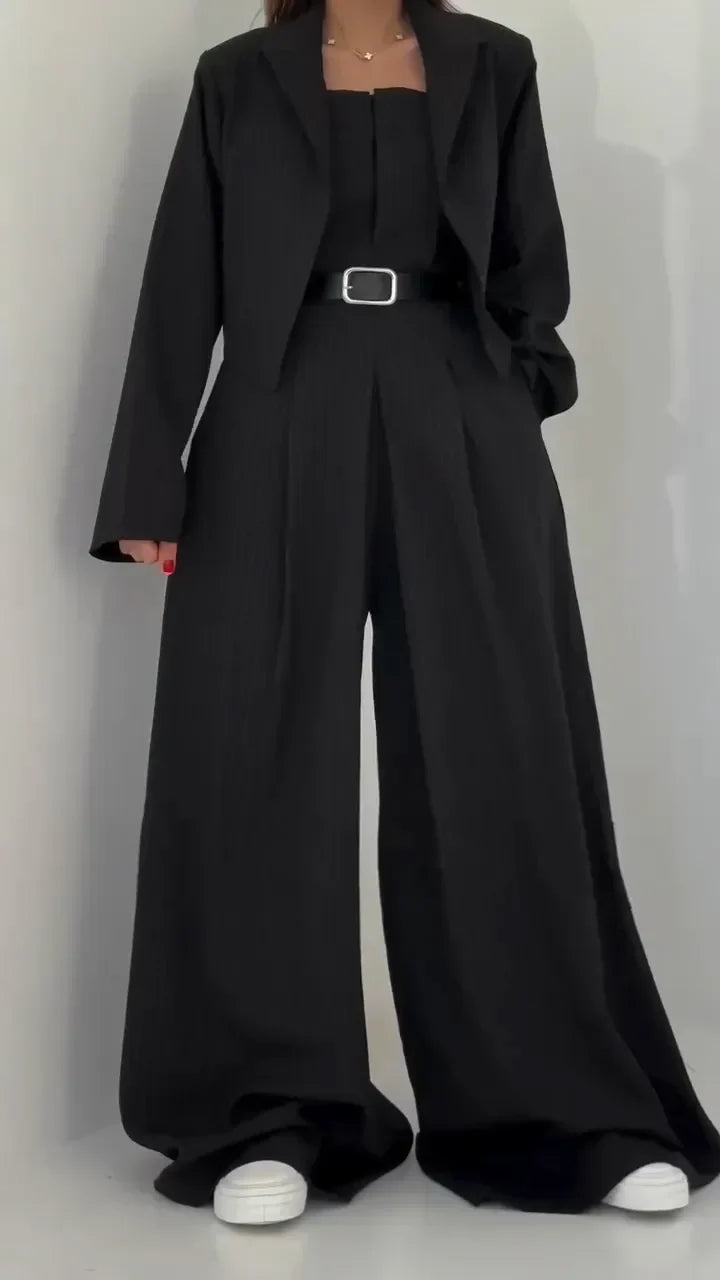Lidia | Conjunto de Bustier + Chaqueta para Damas – Estilo Elegante y Moderno - Carlos Hernández Madrid