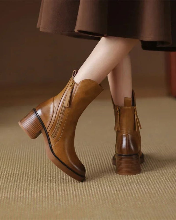 Araceli | Botines de cuero - Carlos Hernández Madrid