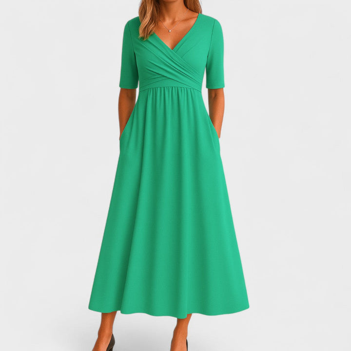Joana | Vestido midi elegante - Carlos Hernández Madrid