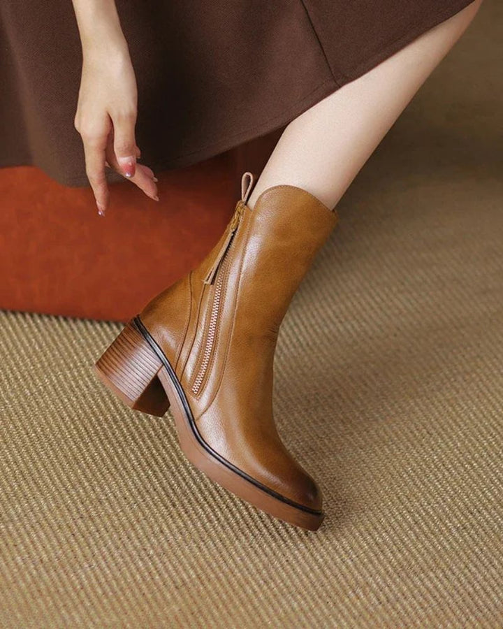 Araceli | Botines de cuero - Carlos Hernández Madrid