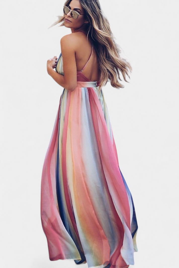 Gretchen | Vestido Rayas - Carlos Hernández Madrid