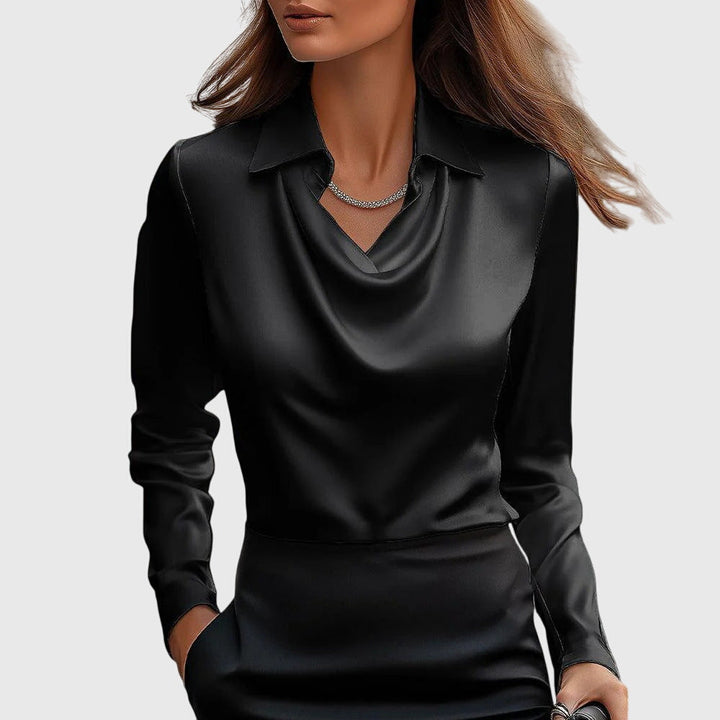 Elegant Brooklyn™ blouse by Isabel y Miguel Madrid, featuring stylish design and high-quality fabric, perfect for sophisticated looks.