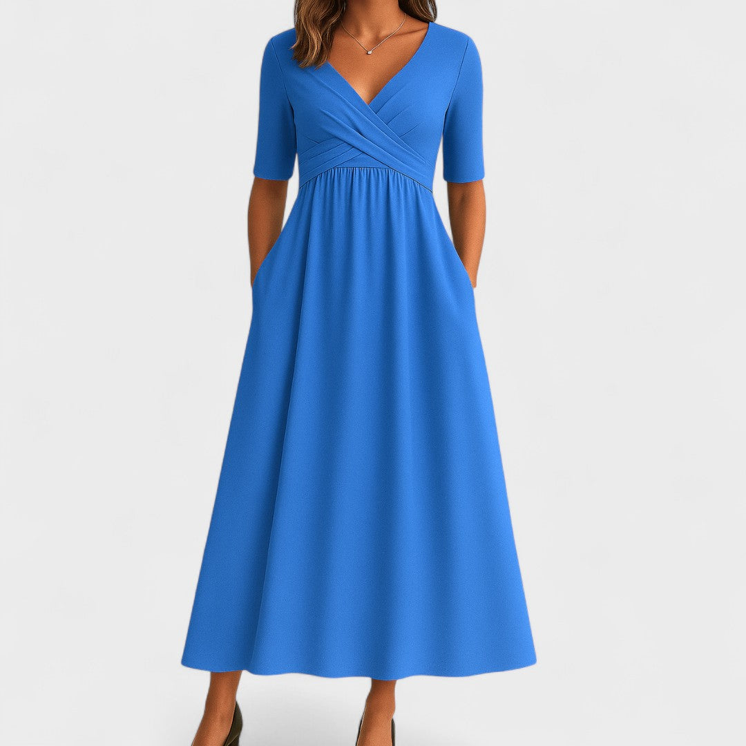 Joana | Vestido midi elegante - Carlos Hernández Madrid