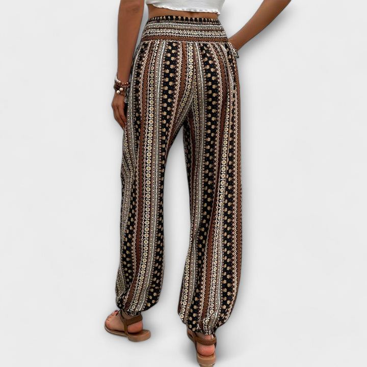 Scarlett - Pantalones con Diseño Étnico - Carlos Hernández Madrid