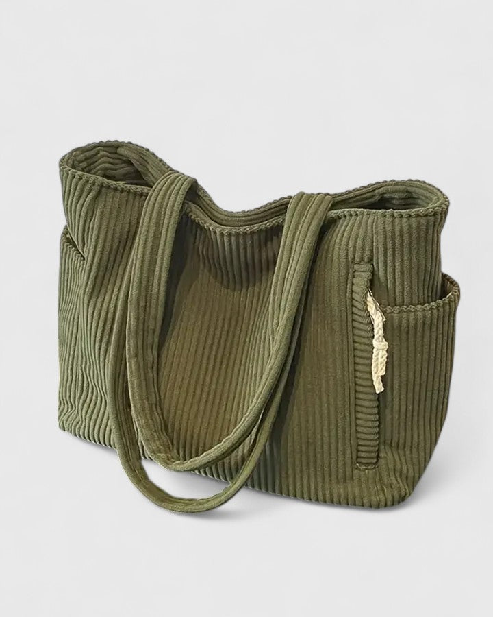 Liorane | Tote de Lujo a Rayas con Detalles de Cordón