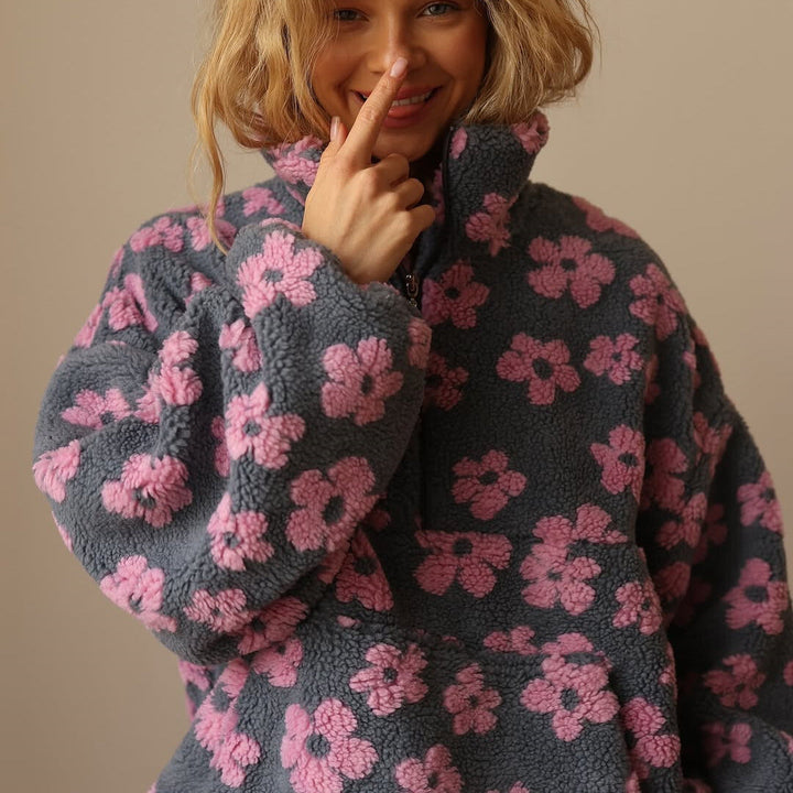 Vanessa | Suéter con estampado de flores - Carlos Hernández Madrid