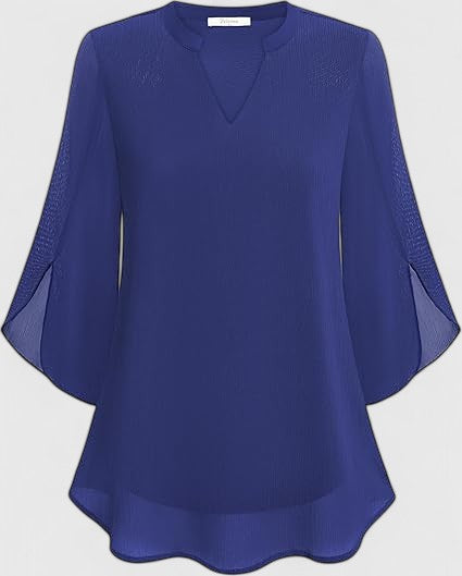 Comfortable Celinora blouse by Isabel y Miguel Madrid, featuring a relaxed fit and stylish design, shown on a hanger.