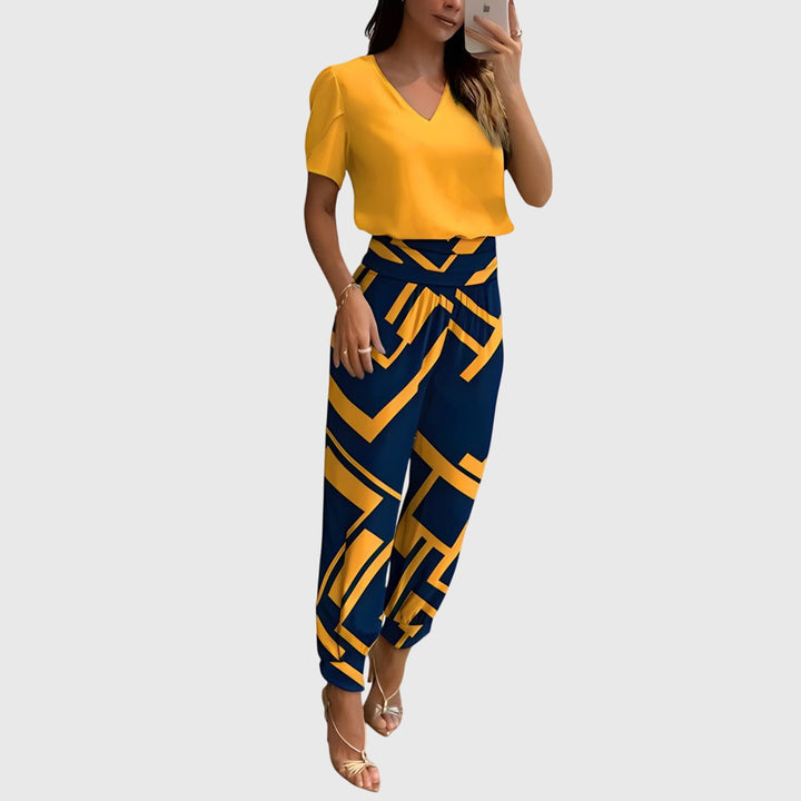 Jennifer™ | Stylish Blouse and Pants Set - Carlos Hernández Madrid