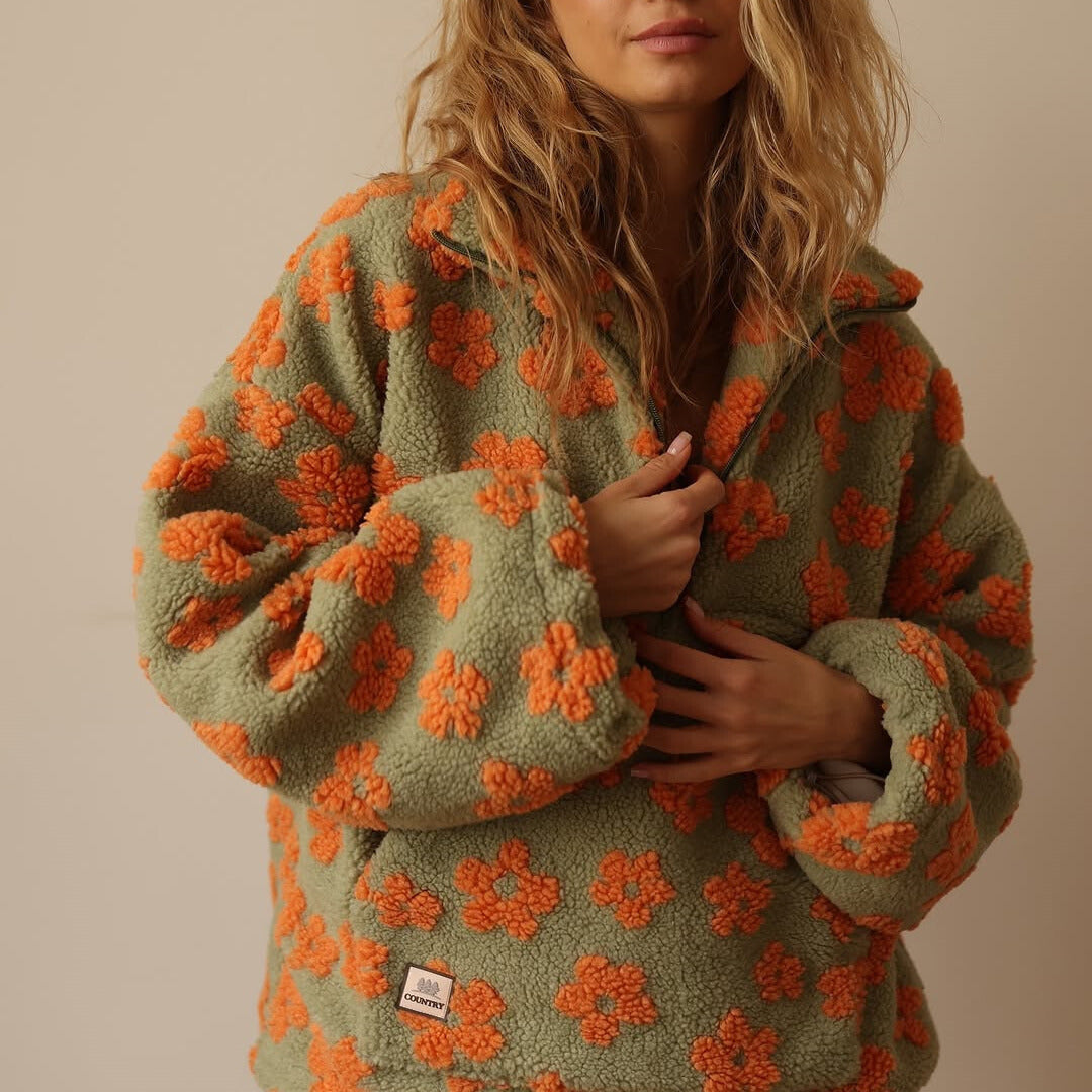 Vanessa | Suéter con estampado de flores - Carlos Hernández Madrid