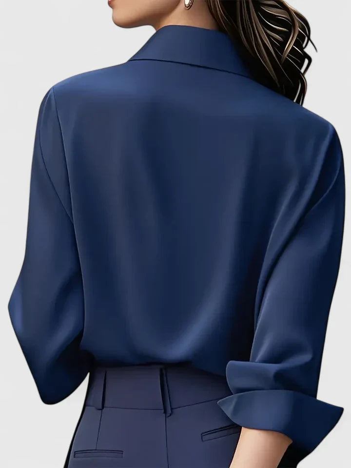 Elegant Melvaya top by Isabel y Miguel Madrid, featuring stylish design and quality fabric, displayed on a neutral background.