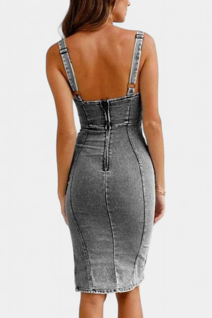 Janessa | Vestido Denim - Carlos Hernández Madrid