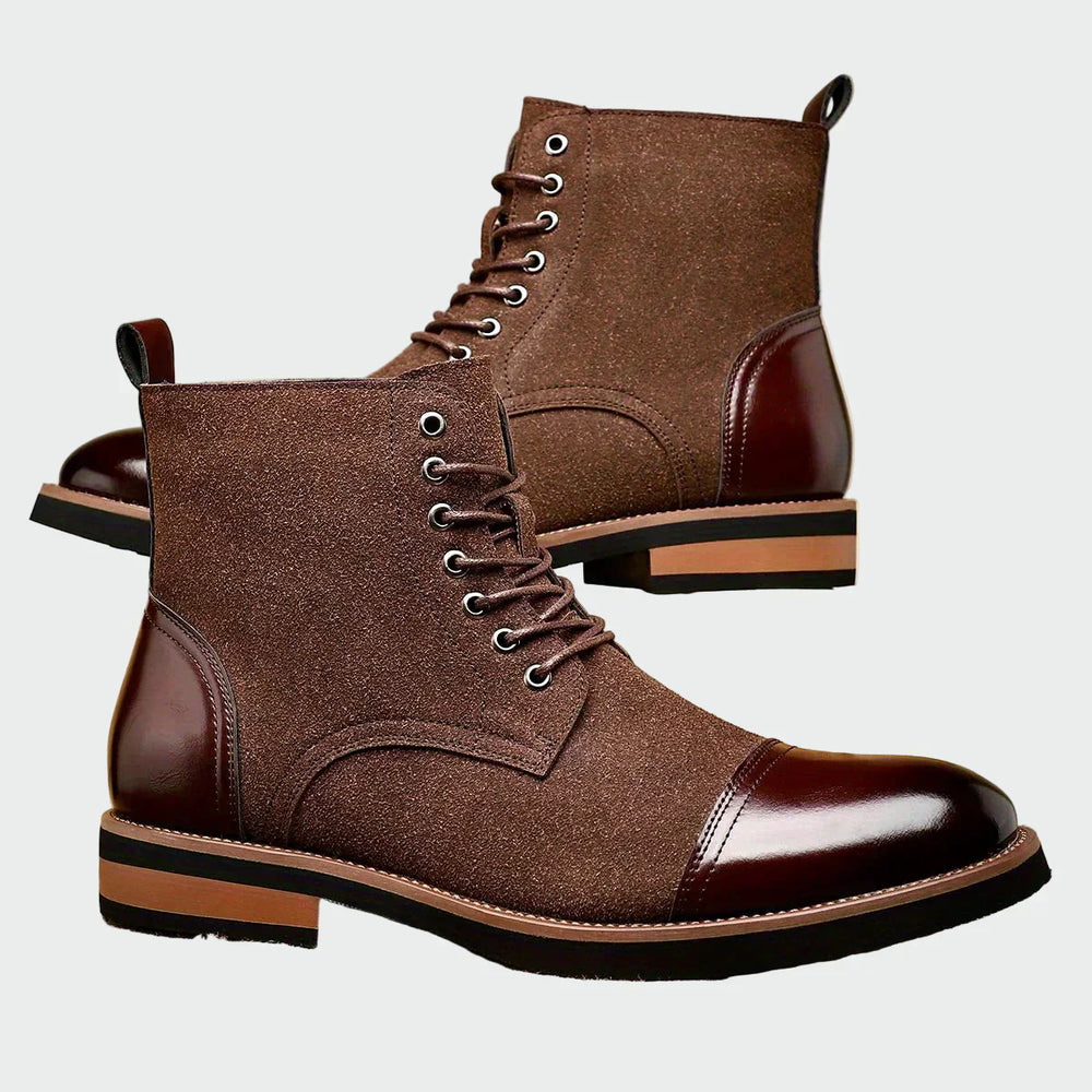 Álvaro | Elegantes Botines de Cuero Oxford para Hombre - Carlos Hernández Madrid