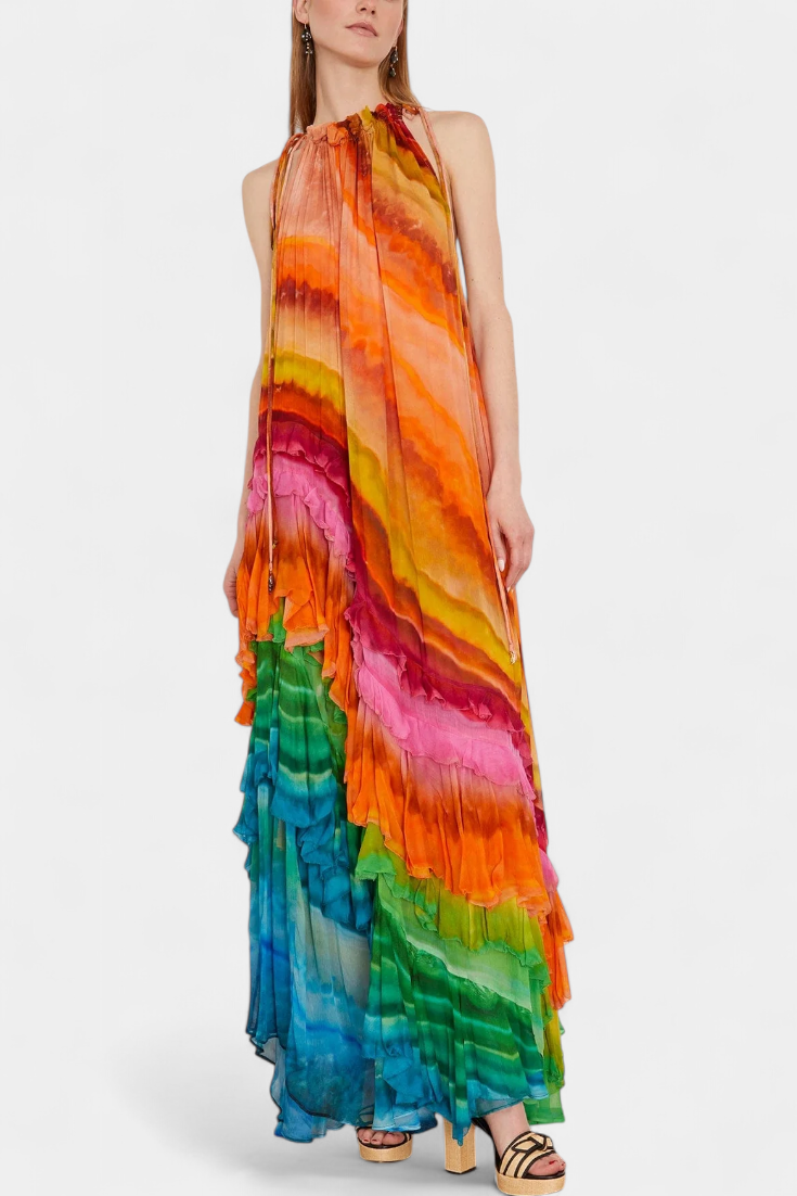 Tori | Vestido multicolor - Carlos Hernández Madrid
