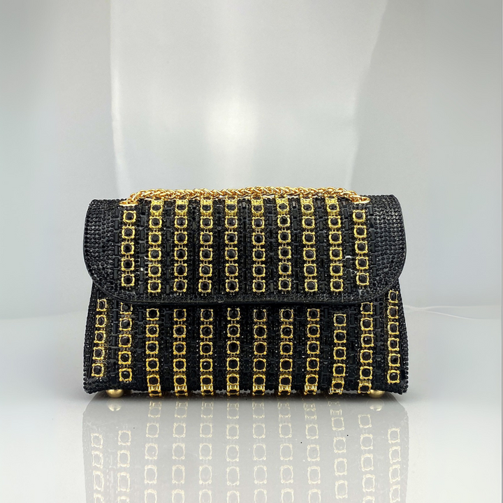 Alba | Bolso de Hombro con Cadena Chic y Diamantes de Color - Carlos Hernández Madrid