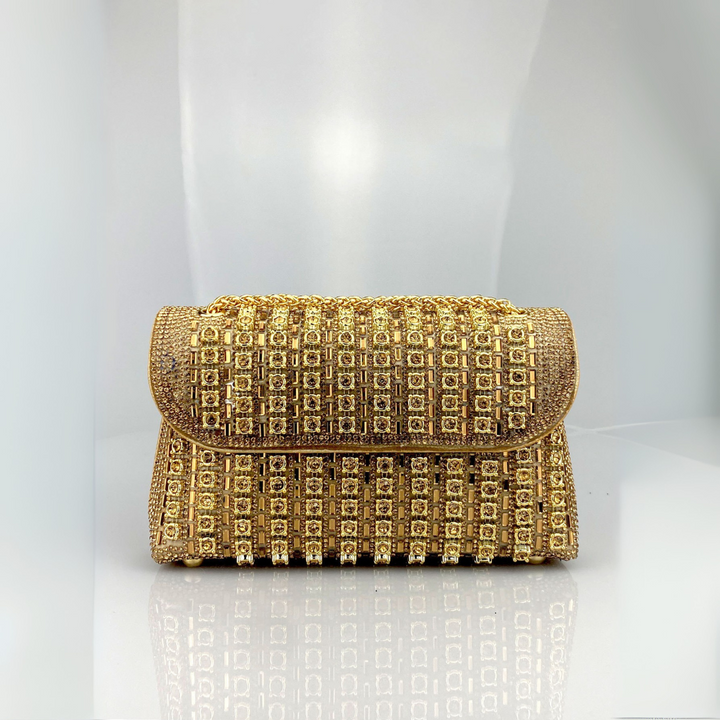 Alba | Bolso de Hombro con Cadena Chic y Diamantes de Color - Carlos Hernández Madrid