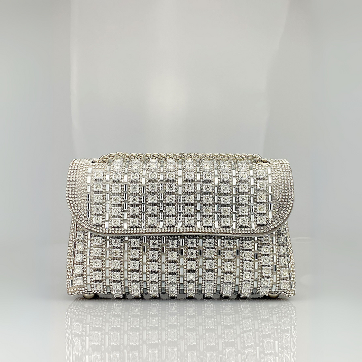 Alba | Bolso de Hombro con Cadena Chic y Diamantes de Color - Carlos Hernández Madrid
