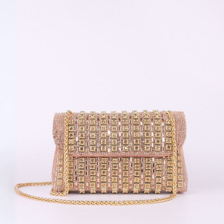 Alba | Bolso de Hombro con Cadena Chic y Diamantes de Color - Carlos Hernández Madrid