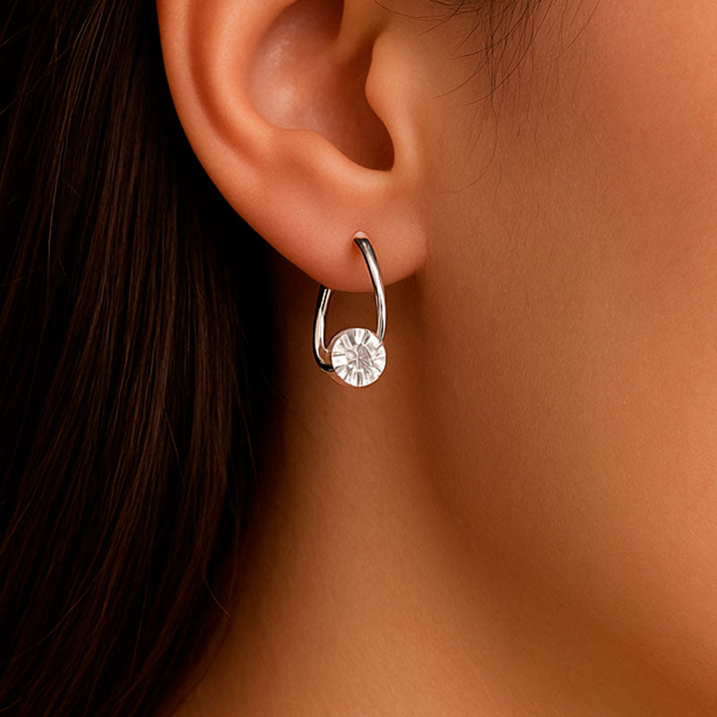Pendientes Circonita - Plata - Carlos Hernández Madrid