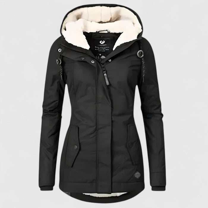 Lourdes | Chaqueta de invierno impermeable con capucha - Carlos Hernández Madrid