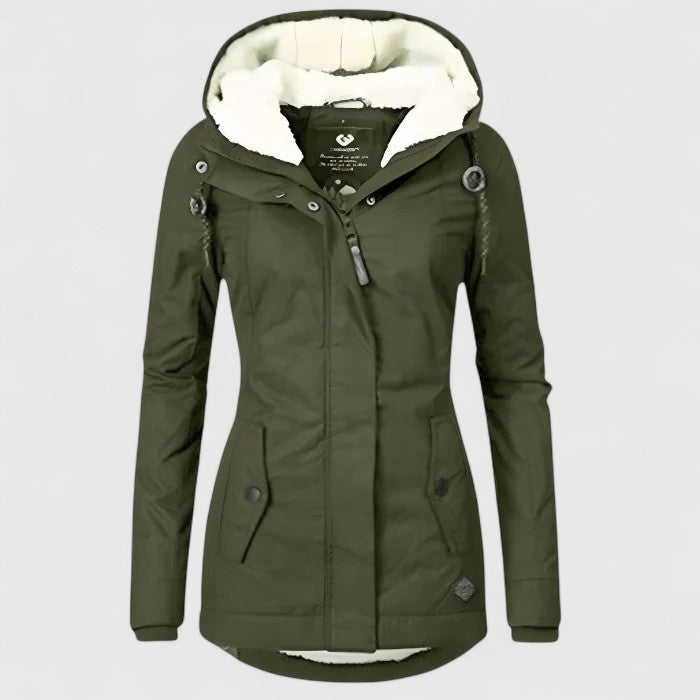 Lourdes | Chaqueta de invierno impermeable con capucha - Carlos Hernández Madrid