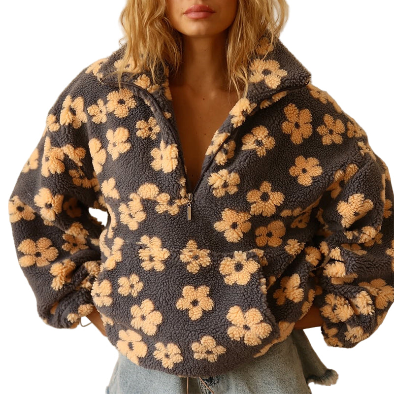 Vanessa | Suéter con estampado de flores - Carlos Hernández Madrid