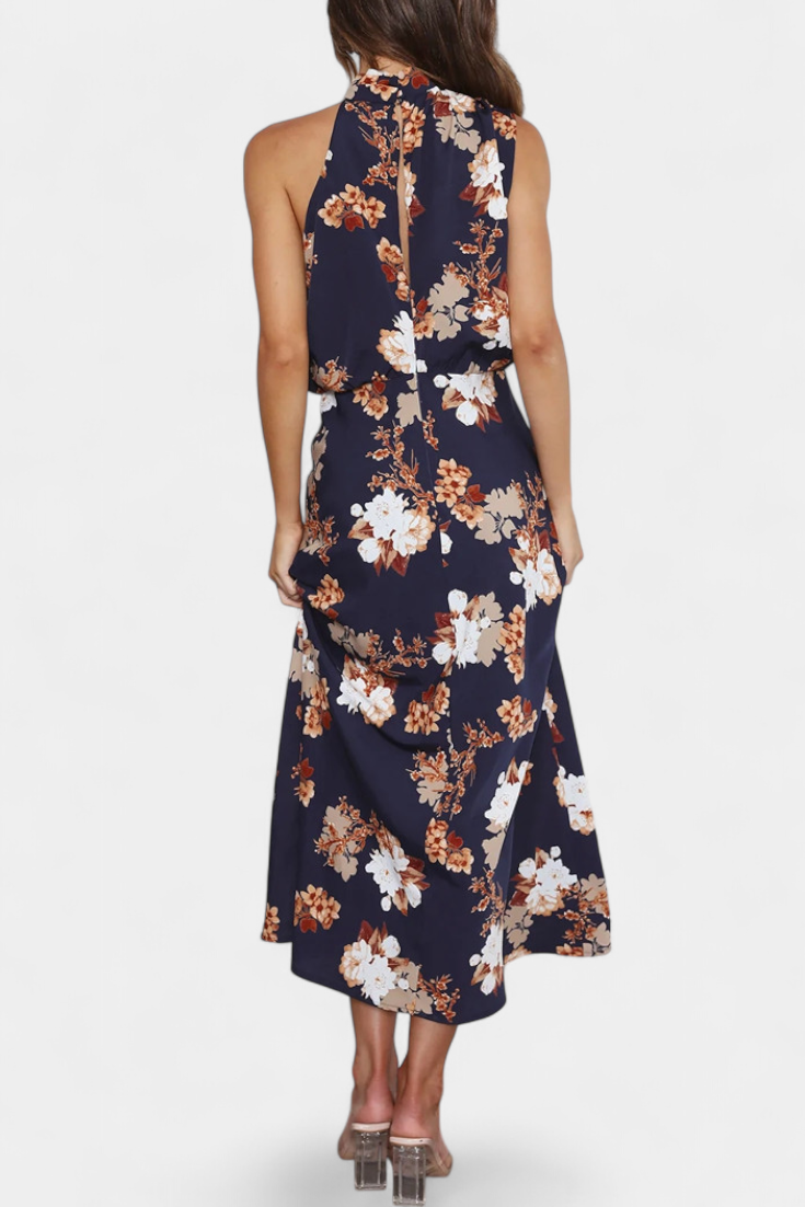 Lisa | Maxi Floral Halter - Carlos Hernández Madrid