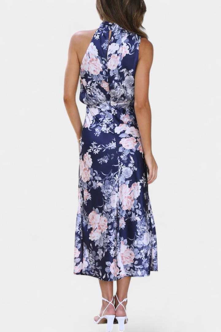 Lisa | Maxi Floral Halter - Carlos Hernández Madrid