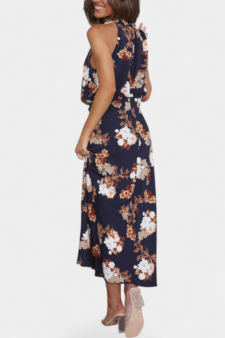 Lisa | Maxi Floral Halter - Carlos Hernández Madrid