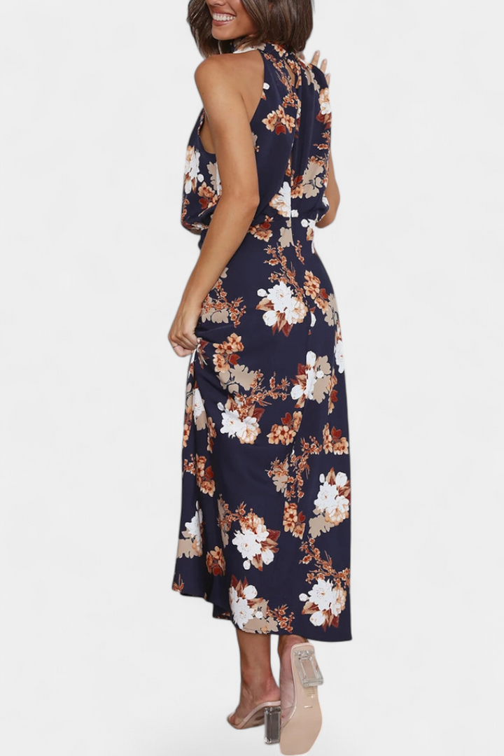 Lisa | Maxi Floral Halter - Carlos Hernández Madrid
