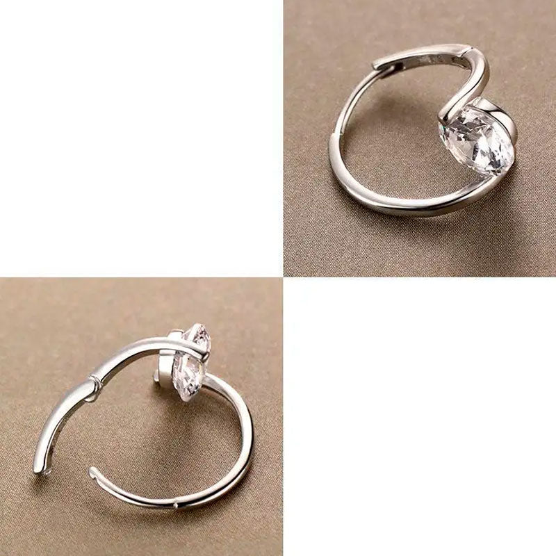 Pendientes Circonita - Plata - Carlos Hernández Madrid