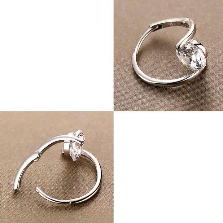 Pendientes Circonita - Plata - Carlos Hernández Madrid