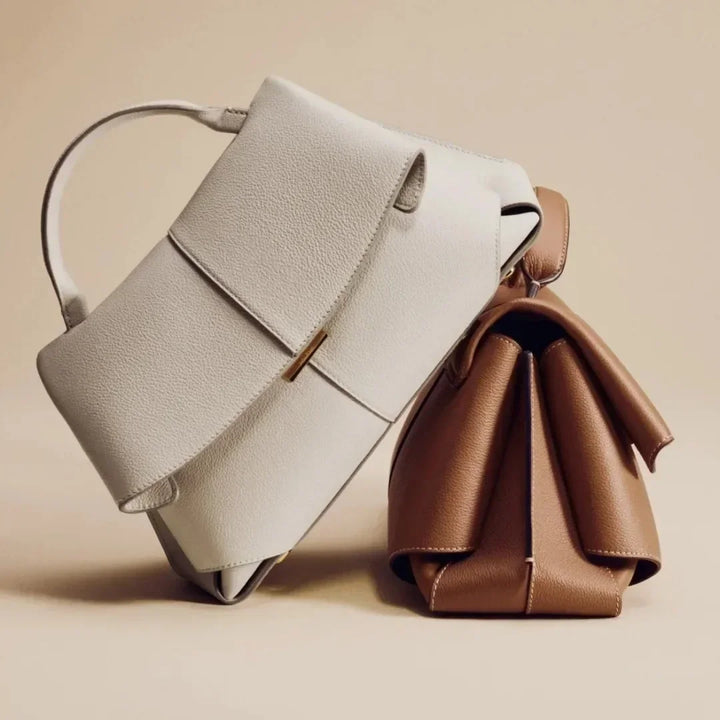 Bolso tote de cuero plisado Ava - Carlos Hernández Madrid