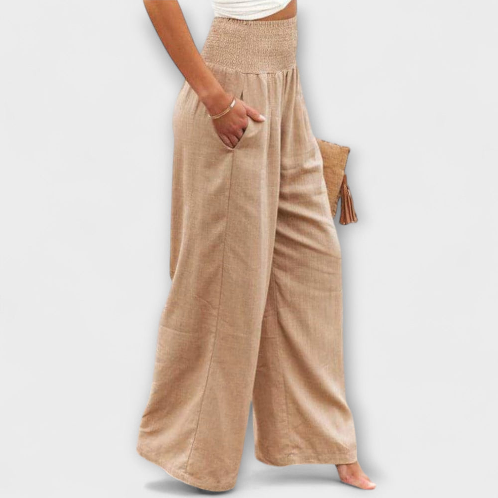 Thearya - Pantalones Casual de Pierna Ancha - Carlos Hernández Madrid