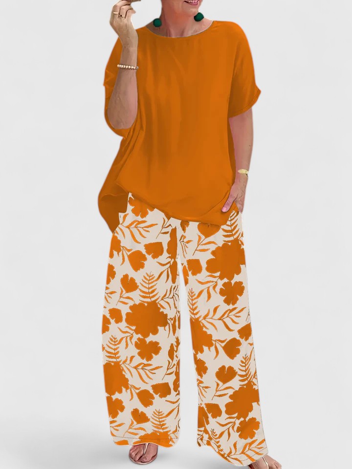 Pantalones cómodos de la marca Isabel y Miguel Madrid, con diseño casual y tela suave, en color neutro.