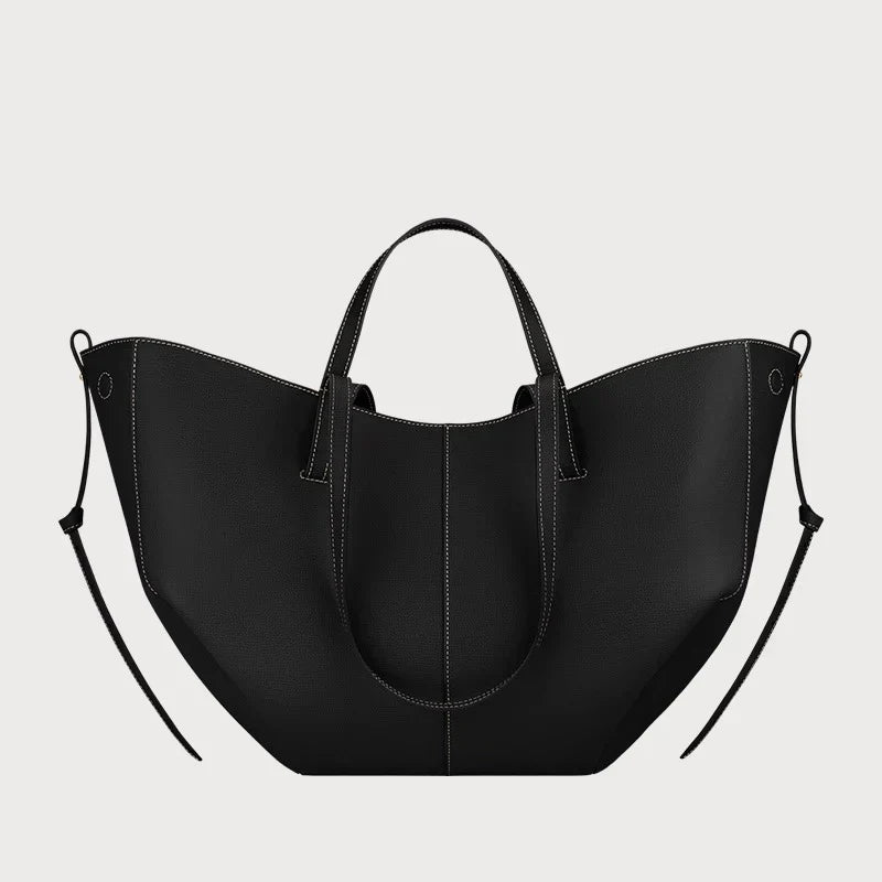 Bolso tote Freja con alas y plisados - Carlos Hernández Madrid