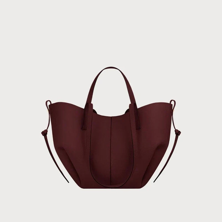 Bolso tote Freja con alas y plisados - Carlos Hernández Madrid