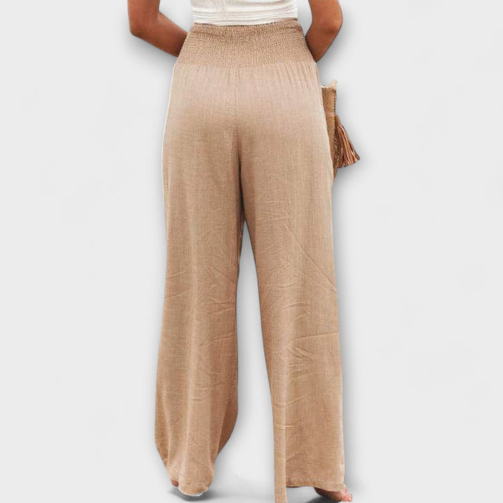 Thearya - Pantalones Casual de Pierna Ancha - Carlos Hernández Madrid