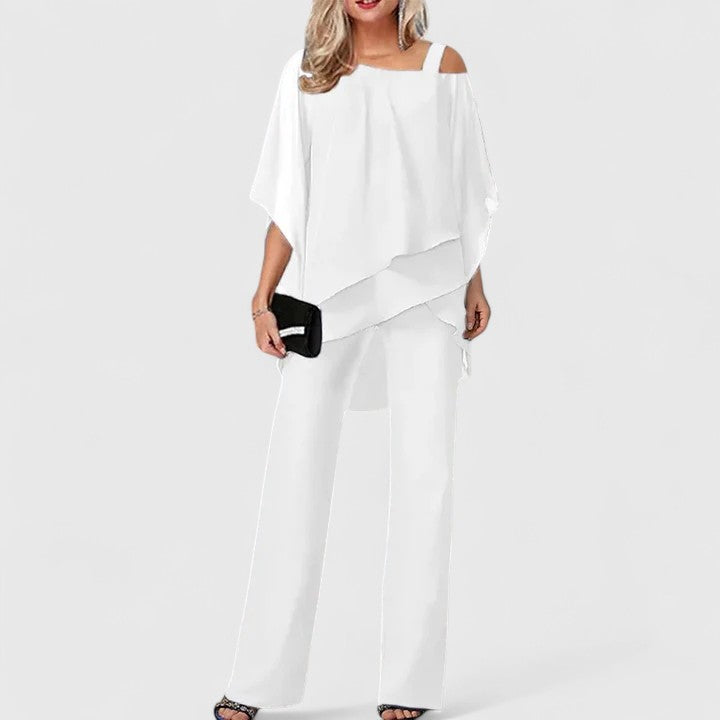 Serenidad | Conjunto Chic de Pantalón de Dos Piezas - Carlos Hernández Madrid