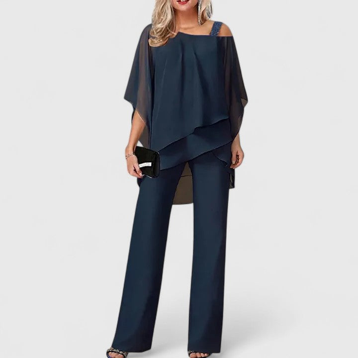 Serenidad | Conjunto Chic de Pantalón de Dos Piezas - Carlos Hernández Madrid