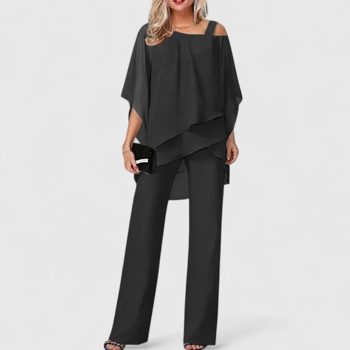 Serenity | Elegant Two-Piece Pant Set - Carlos Hernández Madrid