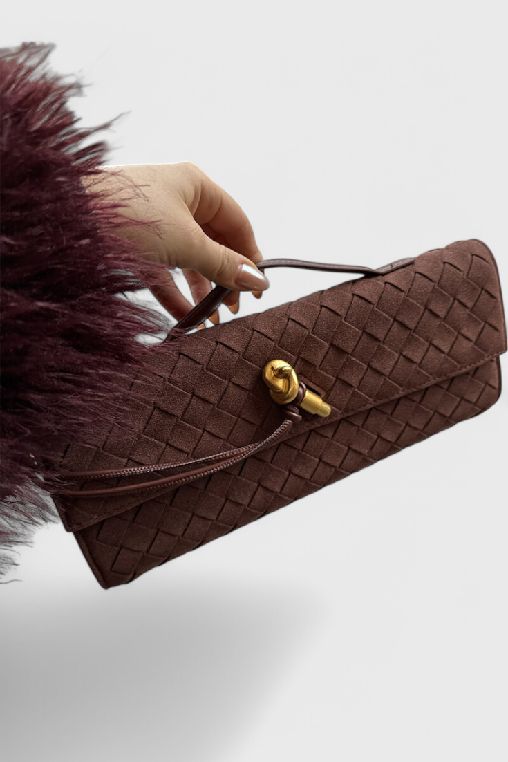 Melanie | Bolso de Hombro Clásico de Ante - Carlos Hernández Madrid